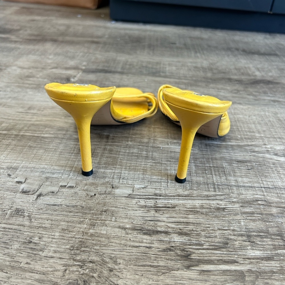 Charles David Strappy Leather Heels Sandals Mules 8 - Picture 6 of 8